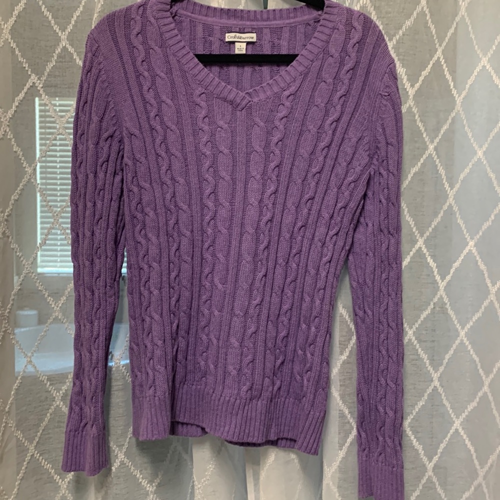 V-Neck Knit Sweater